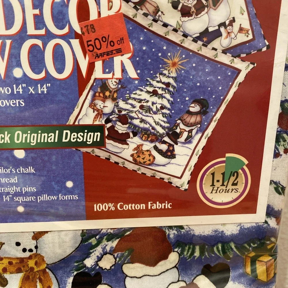 VIP Cranston Christmas Pillow Kit - Makes 2 Frosty Friends Pillows 14 x 14